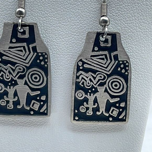 Urban Fetishes Jewelry - Urban Fetishes pierced vintage 1990’s pewter earrings